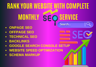 Complete Monthly SEO Service All in One Package