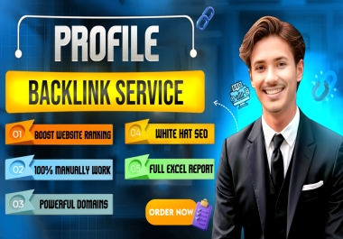 2025 Update 101 Profile backlinks DA 90+ High Authority Dofollow SEO Link building