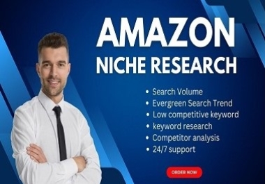 Amazon niche keyword research with competitor analysis