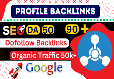 40 Social Profile Creation Backlink for high da 90 SEO link building