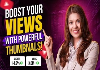 I will create an amazing youtube thumbnail within 3 hours
