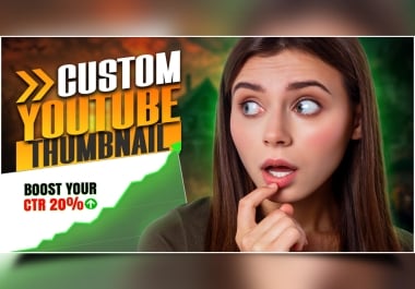 I will create an amazing youtube thumbnail within 3 hours
