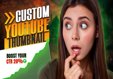 I will create an amazing youtube thumbnail within 3 hours