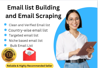 I will provide 10k niche targeted email list for email marketing