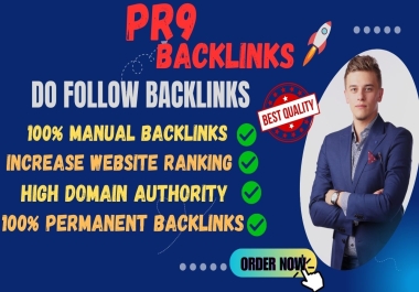Manually create 100 high-authority pr9 SEO backlinks for Boost Website Ranking