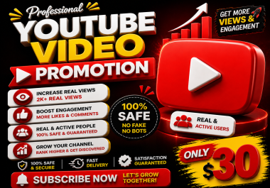 Professional High Quality Channel promotion