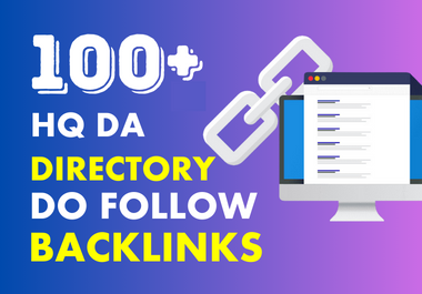 I will provides HQ 110 directory submission backlinks