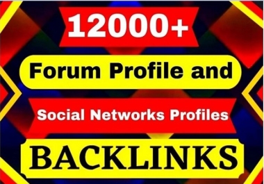 create forum profile and social network backlink