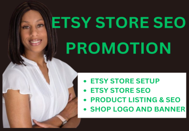 I will setup etsy shop,  design etsy digital products,  do product listing and etsy SEO