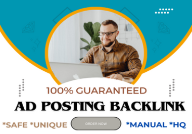 I will provide 100 Classified Ad Posting Backlinks for seo ranking with High DA PA Website