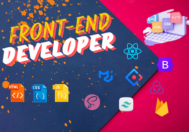I'll Build Professional Websites with Front-End Developer Expertise in HTML CSS Bootstrap & React js