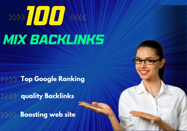 I will create 100 mix SEO backlinks,  link building