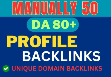 50 DA80+ high quality Profile links service