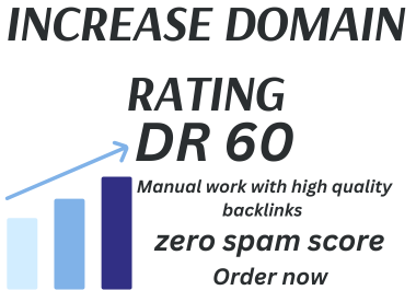 Boost ahrefs domain rating DR 60 with high authority seo backlinks