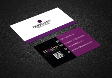 I will design professional business card for you with qr code