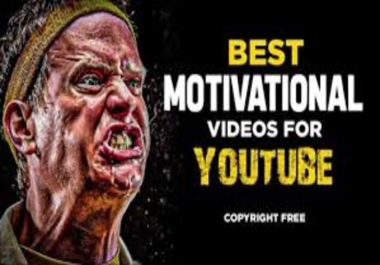 I will create 5 motivational videos and thumbnails in 4k
