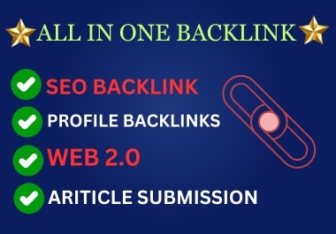 All-in-one backlinks package for Google ranking