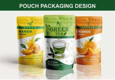 I will do creative pouch packaging designs