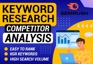 I can perform SEO keyword research and competitor analysis for your website