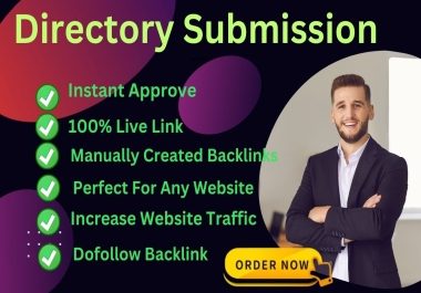 I Will provide 100 Directoy submission High Quality backlinks boost website