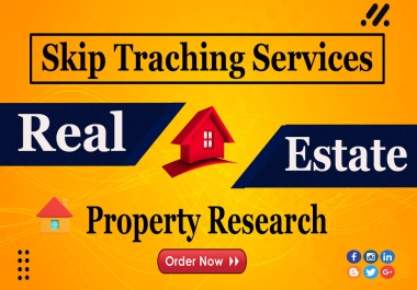 You will get real estate leads and skip tracing services