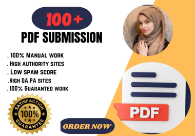 I will do a PDF submission to the top 100 high DA, PA document sharing site