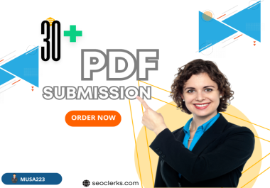 I will do 30 PDF Submission in top document-sharing sites