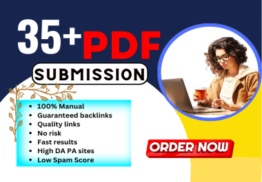 I will do 35+ PDF Submission in top document-sharing sites
