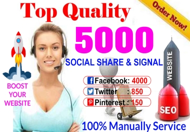 5000 PR-10 & 9 powerful social signals and share to boost your ranking on Google