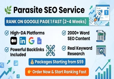 Rank on Page 1 in 2-4 Weeks Using High-Authority Platforms