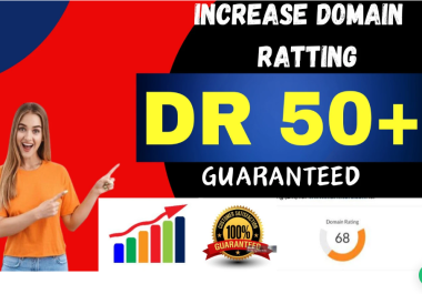 I will increase domain rating 50 plus
