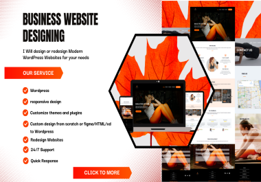 I will design Stunning WordPress Business Websites or blogsites