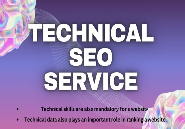 I will do technical SEO for your website ranking