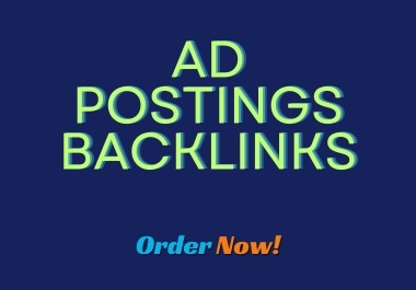 100 Ad postings backlinks do follow