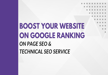 I will optimize website on page technical seo with wordpress site