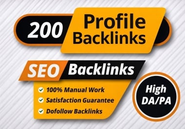 I will create high authority profile backlinks for SEO ranking