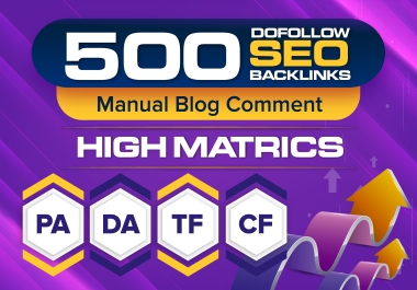 Create 500 Manual Blog Comments With High Authority