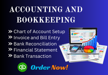 I will do accounting, bookkeeping and financial statement in quickbooks online