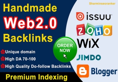 125 Web2.0 backlinks and Check Extras Service