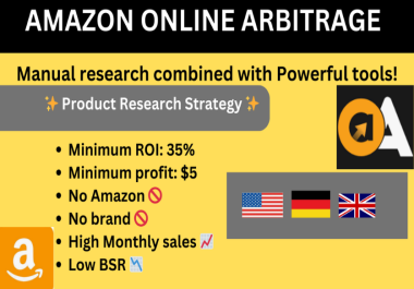 UK, USA, german online amazon arbitrage product hunting of amazon fba amazon oa