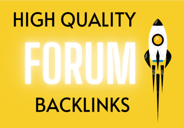 Top Quality 25 Forums Backlinks with Improve Ranking