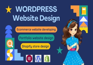 I will build wordpress website design and developing