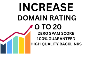 I will increase domain rating 20 plus with high quality backlinks