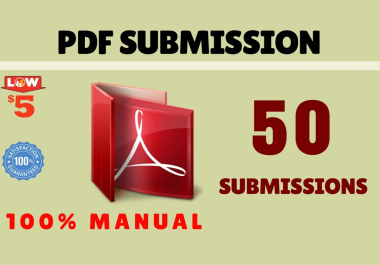 I will do PDF submissions on 50 sites