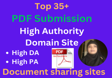 I will pdf submission to 35+document sharing sites High DA/PAsem