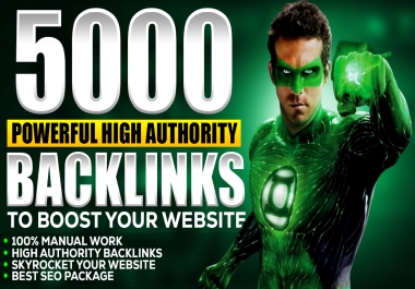 i will Provide 5000 mix Backlinks powerful high authority