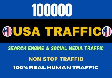 Get 100000 USA real organic traffic to your website