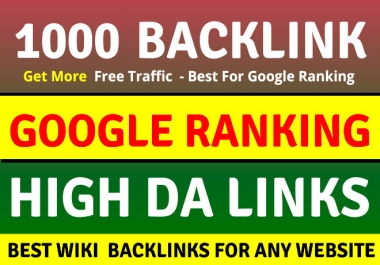 1000 WIKI Backlinks - High quality SEO backlinks - Do follow Backlinks