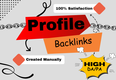Boost Your SEO with Quality Profile Backlinks I'll Do 50 backlinks.