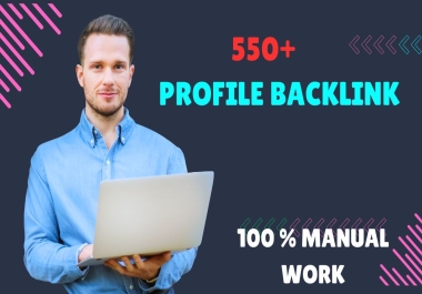 I will do 60 high authority profile backlinks,  SEO link building